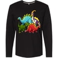 thumbnail image 3 of Inktastic Cute Dinosaurs Long Sleeve T-Shirt, 3 of 5