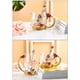 thumbnail image 5 of Taza de té de vidrio con cuchara Esmalte hecho a mano Flor de rosa y mariposa de diamante de colores Taza de café de vidrio transparente Cumpleaños Abuela Chica Graduada WD.WDQZL Hogar, 5 of 9