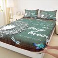 thumbnail image 3 of Feelyou Rustic Dandelion Plant Bed Sheets, Farmhouse Lodge Cabin King Sheets, Western Countryside Sheet Set, Microfiber Bedroom Decor, 4-Piece, 3 of 7