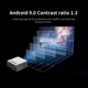 thumbnail image 5 of Proyector 900 Lúmenes ANSI WiFi 2.4G+5G 1920*1080 Keystone Correction Quad core ARM Hlsilicon Android 9 Pantalla Grande hasta 200 pulgadas para Oficina y Home Theater Phone, 5 of 8