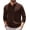 Brown, variant on COOFANDY Long Sleeve Polo Shirts for Men Knit Polo Sweater Lightweight Ribbed Pullover Sweater