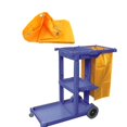 thumbnail image 1 of Janitorial Cart Cleaning Tool Waterproof Cart Storage Bag 40x28x69cm Yellow, 1 of 5