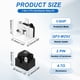 thumbnail image 2 of 2 Set Relé de Arranque PTC para Refrigerador 4.7 Ohm 2 Pin y Protector de Sobrecarga 1/5HP, 2 of 6