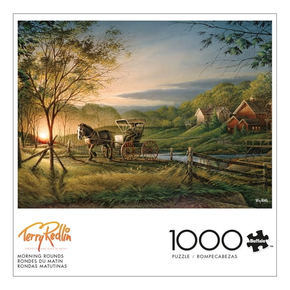 Buffalo Games Morning Rounds 1000-Piece 26.75 x 19.75-inch Interlocking Jigsaw Puzzle for Adults Ages 14