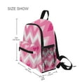 thumbnail image 3 of FORMRS School Backpack with Front Zippered Pocket 12" Student Travel Daypack, Heart Geometric, 3 of 6