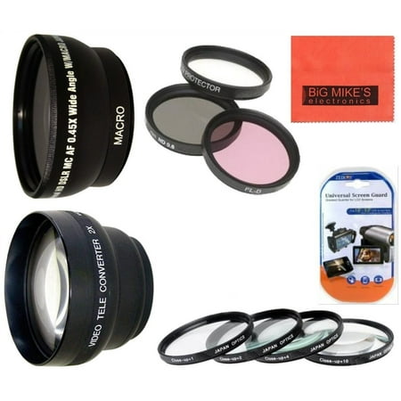 58MM Deluxe Lens Kit For Nikon DF, D90, D3000, D3100, D3200, D3300, D5000, D5100, D5200, D5300, D5500, D7000, D7100, D300, D300s, D600, D610, D700, D750, D800, D810 Digital SLR Cameras Which