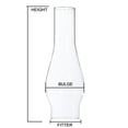 thumbnail image 3 of Lámpara de vidrio Chimney B&P Lamp® de 3 x 10 pulgadas con diseño esmerilado de 3/4, 3 of 9