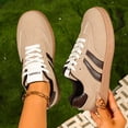 thumbnail image 4 of Willtoo Womens Platform Sneakers Lace Up Low Top Round Toe Trainers Lightweight Gum Sole Fashion Casual Walking Tennis Shoes, 4 of 5