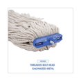 thumbnail image 6 of Cut-End Lie-Flat Wet Mop Head, Cotton, 16oz, White | Bundle of 10 Each, 6 of 7