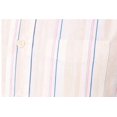 thumbnail image 4 of Men's Cotton Striped Casual Shirt | Long Sleeve | Button Down Shirt | Regular Fit (Off-White-L), 4 of 5