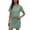 A-Green224, variant on Bibifish Womens Skirt Sets Summer Going Out Short Sleeve Crew Neck Soft Tshirts Mini Bodycon Skirt Teenis Golf Sports Matching Sets