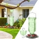 thumbnail image 1 of Comedero de vidrio para colibríes, colgante para exteriores, con foso para hormigas y 6 puertos de alimentación. Alimentador de néctar para decoración de jardín., 1 of 7