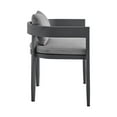 thumbnail image 4 of Armen Living Menorca Outdoor Patio 5-Piece Aluminum Dining Set in Gray, 4 of 6