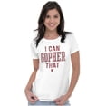 thumbnail image 3 of Minnesota I Can Go For That Funny Pun Womens Fitted Plus Size Graphic Tee Brisco Brands 2X, 3 of 5