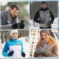 thumbnail image 4 of Dalrosia 4 Pairs Women's Winter Touch Screen Gloves Warm Fleece Lined Knit Gloves Elastic Cuff Winter Texting Gloves, 4 of 5