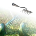 thumbnail image 1 of DYNWAVECA Weeding Rake Sturdy Hardened Weeding Tool for Soil Aeration Digging Backyard 7 Tine, 1 of 10