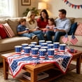 thumbnail image 6 of Votnto 24pcs Patriotic Disposable Paper Plates & Cups Set, 4th of July USA Flag Tableware for 24 Guests, Independence Day, Memorial Day BBQ & Party Supplies, 6 of 6