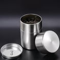thumbnail image 1 of Bote de latas de té, bote de café, contenedor de almacenamiento de granos de café de acero inoxidable, bote de té suelto de nueces multiusos de doble S, 1 of 8