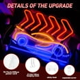thumbnail image 2 of UPONRAY Car Neon Signs LED Neon Light Sign for Bedroom, Brighter LED Neon Sign for Wall Decor Auto Neon Lights for Bedroom Game Room Living Room Party Gift, 2 of 7