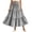 06# Gray, variant on Ihhxva Pleated Skirt for Women Velvet Tiered Long Drawstring Maxi Elastic Waist Winter Holiday Gathering S-2XL