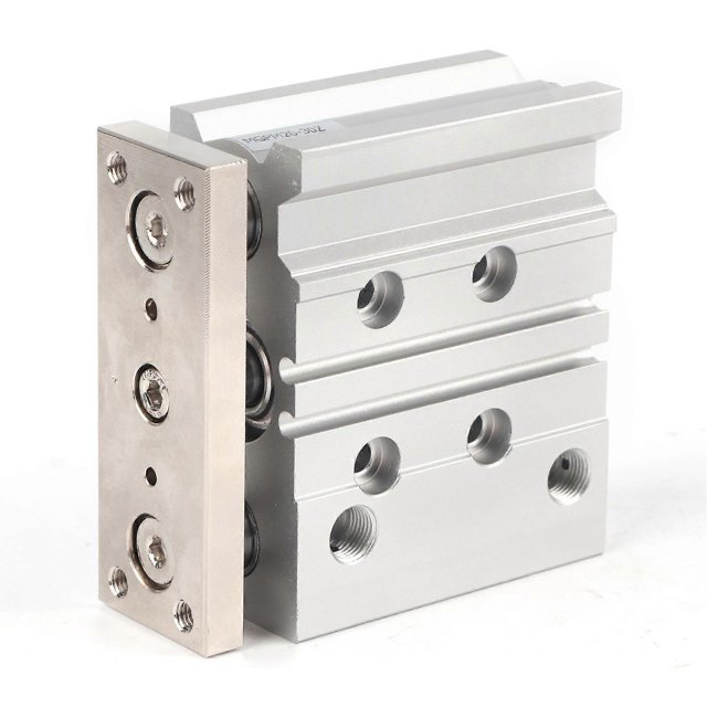 MGPM20X30 3 Rod Double Action Air Cylinder Aluminum Alloy Pneumatic Cylinder 20mm Bore