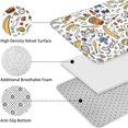thumbnail image 5 of Baseball Football Pattern Bathroom Rugs Sets 3 Piece,Toilet Cover Set,Absorbent Non Slip Bathroom Mats Sets with U-Shaped Contour Rug Toilet Rug Set, 5 of 5