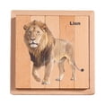 thumbnail image 1 of Rompecabezas de animales, juguete educativo de aprendizaje, rompecabezas 3D de madera, juguete sensorial giratorio. versión animales, 1 of 9