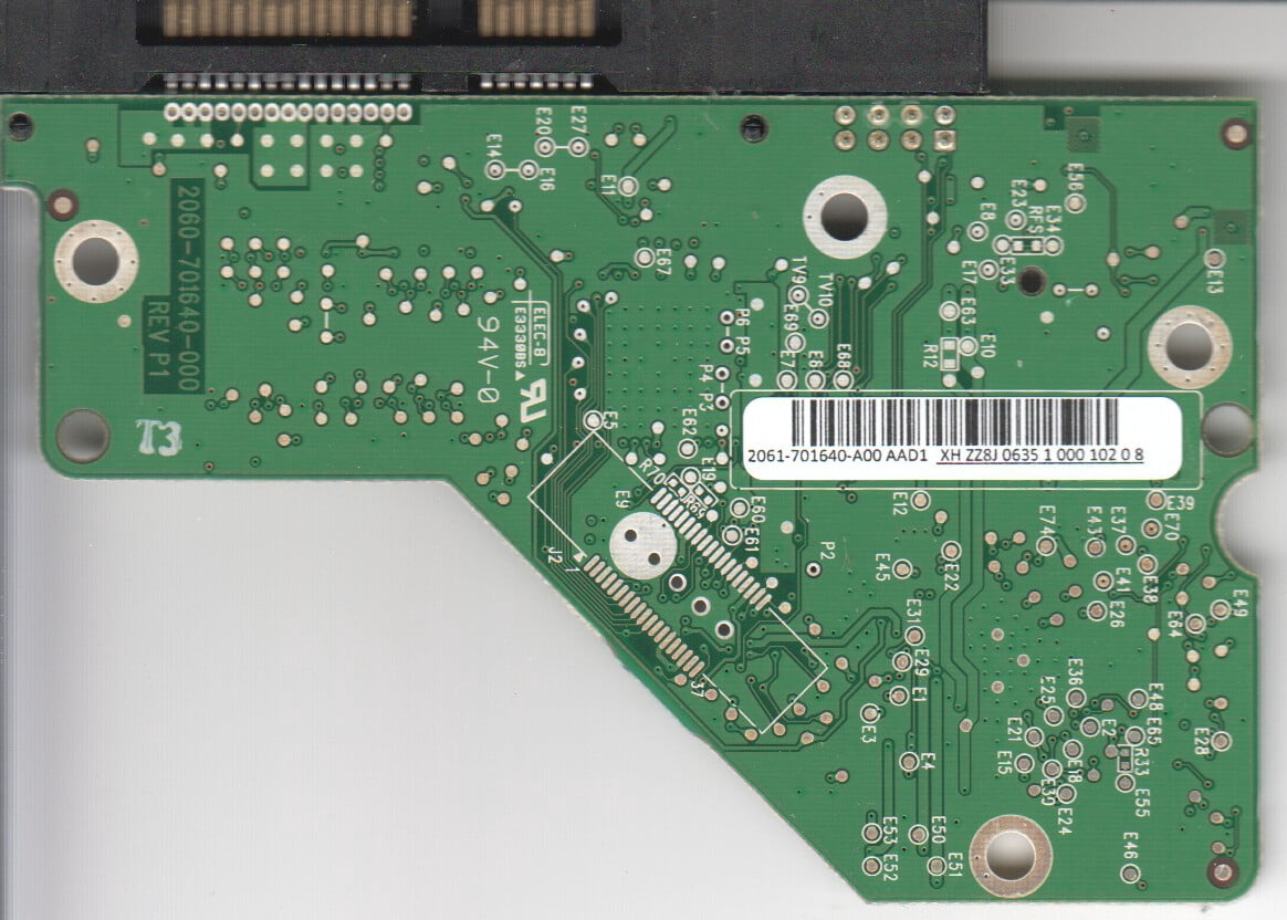 Carte électronique PCB Contrôleur Pour Disque Dur Western Digital WD10EARS-32Z5B1 - Référence 2060-701640-002