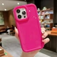 thumbnail image 3 of Case for iPhone 15 Plus,3D Meteorite Bubble Pattern Electroplate Plating Glossy Curly Wavy Frame Case,Shockproof Soft TPU Protection,for iPhone 15 Plus Case 6.7 Inch/Hot Pink, 3 of 5