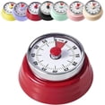 thumbnail image 1 of 75db Loud Mechanical Timer, Mechanical Timer for Cooking, Durable and Portable Cooking Accessory with Loud Alarm, Easy to Read and Louder Alarm for Home (Red), 1 of 8