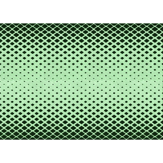 Ahgly Company Indoor Rectangle Patterned Medium Forest Green Area Rugs, 8' x 10'