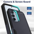 thumbnail image 4 of for Samsung Galaxy A54 5G Case: Dual Layer Protective Heavy Duty Cell Phone Cover Shockproof Rugged with Screen Protector - Military Protection Bumper Tough - Samsung Galaxy A54 2023, 6.4inch, Blue, 4 of 14
