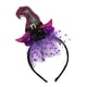 thumbnail image 2 of Diadema con sombrero de bruja de Halloween, accesorio para el cabello elástico con decoración de encaje. Estilo C, 2 of 8