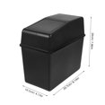 thumbnail image 2 of OHOIOLLA 1Set Small Car Accessories Trash Bin Sleek Design Rectangular Plastic for Camping 8.14X7.86X4.13In, 2 of 8