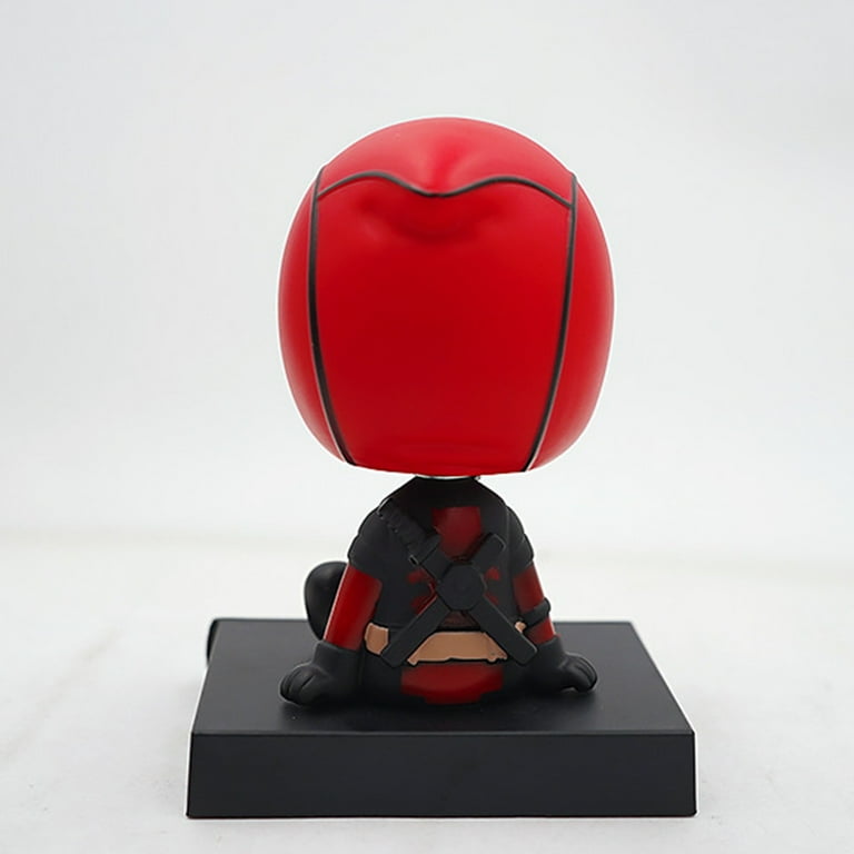Deadpool Action Figure,4-Inch Car Ornament Spring Bobblehead