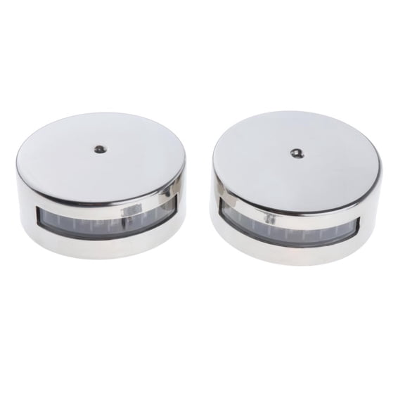 1 Pair LED Deck Mount Navigation Bow Lights Lamp, Red And for Fishing Boat Yacht Pontoon ,IP66 Waterproof