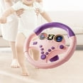 thumbnail image 6 of Steering Wheel Toy Simulation Driving Sound Educational Activity Toy Interactive Pink for Children Aged 3 Plus, 6 of 9
