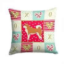 Akita Love Fabric Decorative Pillow