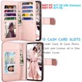 thumbnail image 2 of Galaxy A71 5G Case, [5G Version] Galaxy A71 Wallet Case, Tekcoo Luxury PU Leather Cash Credit Card Slots Holder Carrying Folio Flip Cover [Detachable Magnetic Hard Case] for Samsung A71 [Rose Gold], 2 of 6