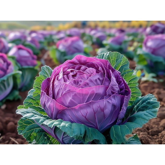 Purple Cabbage Seeds for Planting - 50 Seeds