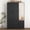 Black, variant on Mintazer Freestanding Wardrobe Armoire with Mirror & 4 Door, 71" Tall Clothing Storage Cabinet with Motion Sensor Light & 2 Large Drawers for Bedroom, Black