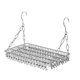 thumbnail image 1 of Balcony Folding Shoe Drying Rack Clothes Airer Stainless Steel Laundry Towel Storage 36/100 Hook Clips, 1 of 4