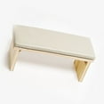 thumbnail image 2 of Reposabrazos para uñas de estilo japonés, suave cuero de PU, doble capa, madera, manicura, almohada de mano, cojín de mesa, gris leche, 2 of 8