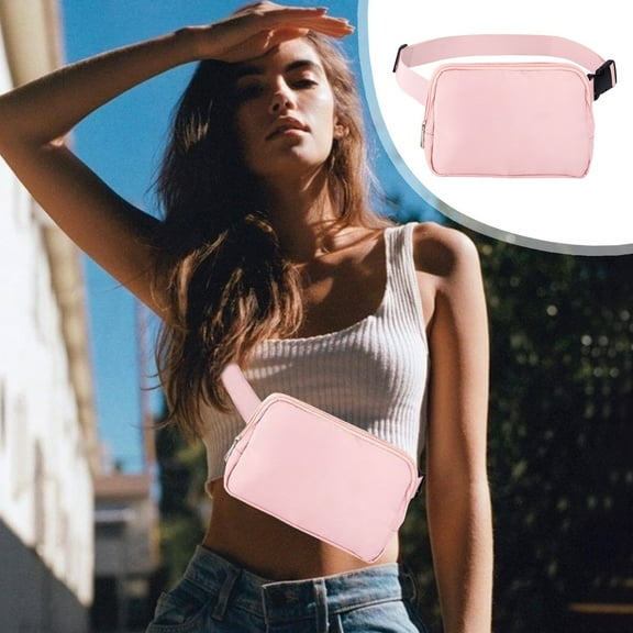 HOZVOMI Waterproof Sports Waist Pack - Multifunctional Running Phone Bag, Lightweight Nylon Fanny Pack for Men & Women, Ideal for Gym, Travel, Hiking & Outdoor Activities