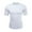 White, variant on Men's Cool Dry Short Sleeve Compression Shirts, Sports Baselayer T-Shirts Tops, Athletic Workout Shirt