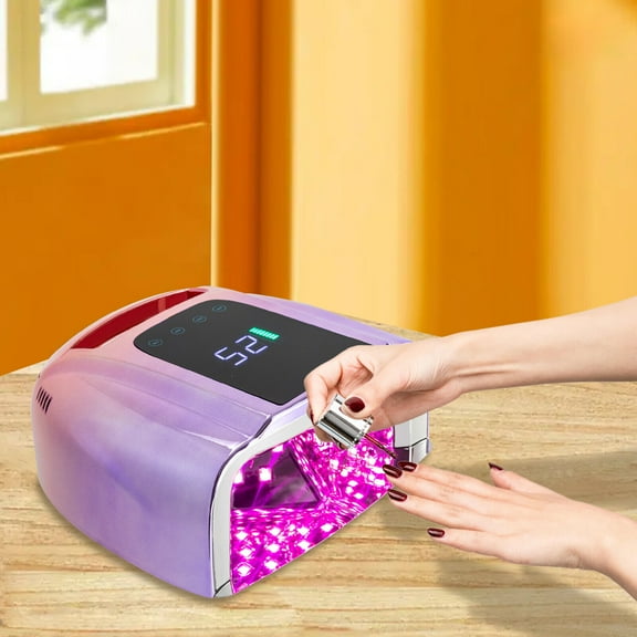 DENEST 96W Rechargeable Cordless Professional Nail Gel Dryer Led UV Nail Lamp Manicure