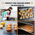 thumbnail image 4 of Cooling Rack - Set of 2 Stainless Steel, Oven Safe Grid Wire Racks for Cooking & Baking Oven-Safe, Dishwasher-Safe Food-Safe, Heavy Duty, Small Cooling Rack for Baking - 8.2 x 11.8 inch, 4 of 6