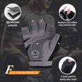 thumbnail image 2 of Guantes de levantamiento de pesas ATERCEL Full Palm Protection Aqua M, 2 of 7