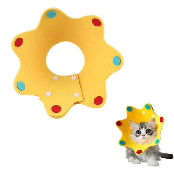 Dww-3 Pices S Collerettes Pour Chat Chien, (feutre) Collier De Protection Pour Animaux, Collerette Pour Chat Collier, Collerette Chat Anti Grattage Le