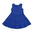 thumbnail image 5 of Agkizg Girls Sleeveless Tank Dresses Crewneck Solid Color Casual A Line Cottons Girl Sundress Dresses, 5 of 5